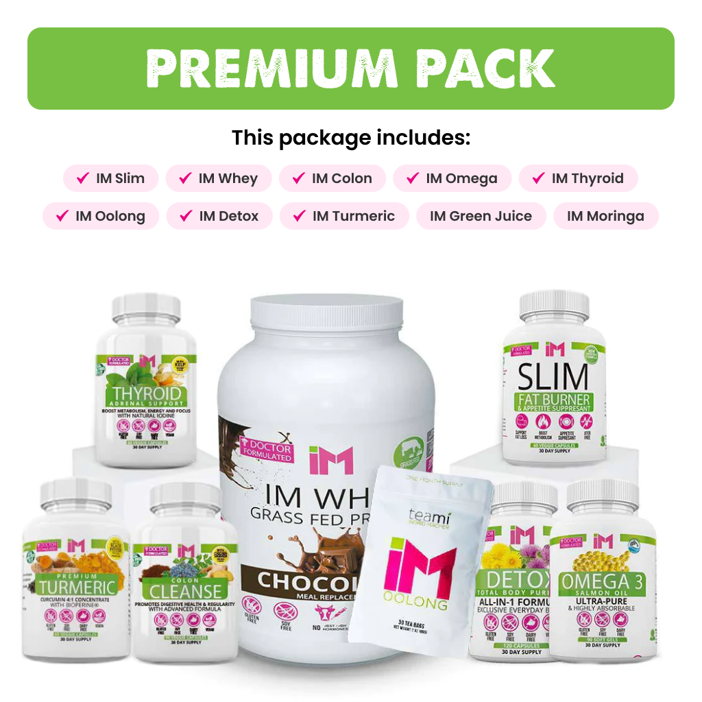 PREMIUM PACK - IM SLIM, IM THYROID, IM OOLONG, IM COLON, IM DETOX, IM TURMERIC, IM OMEGA, IM WHEY